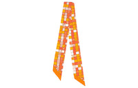 HERMES Silk Scarves Unisex Orange