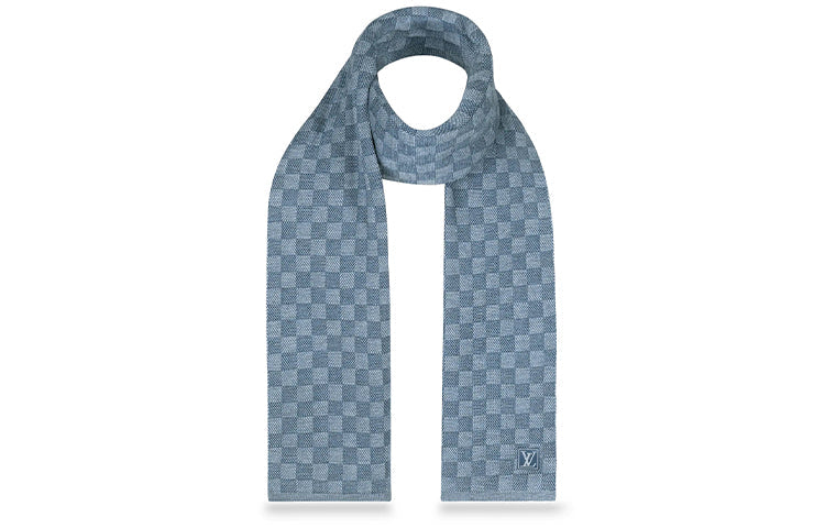LOUIS VUITTON Knit Scarves Men's Gray