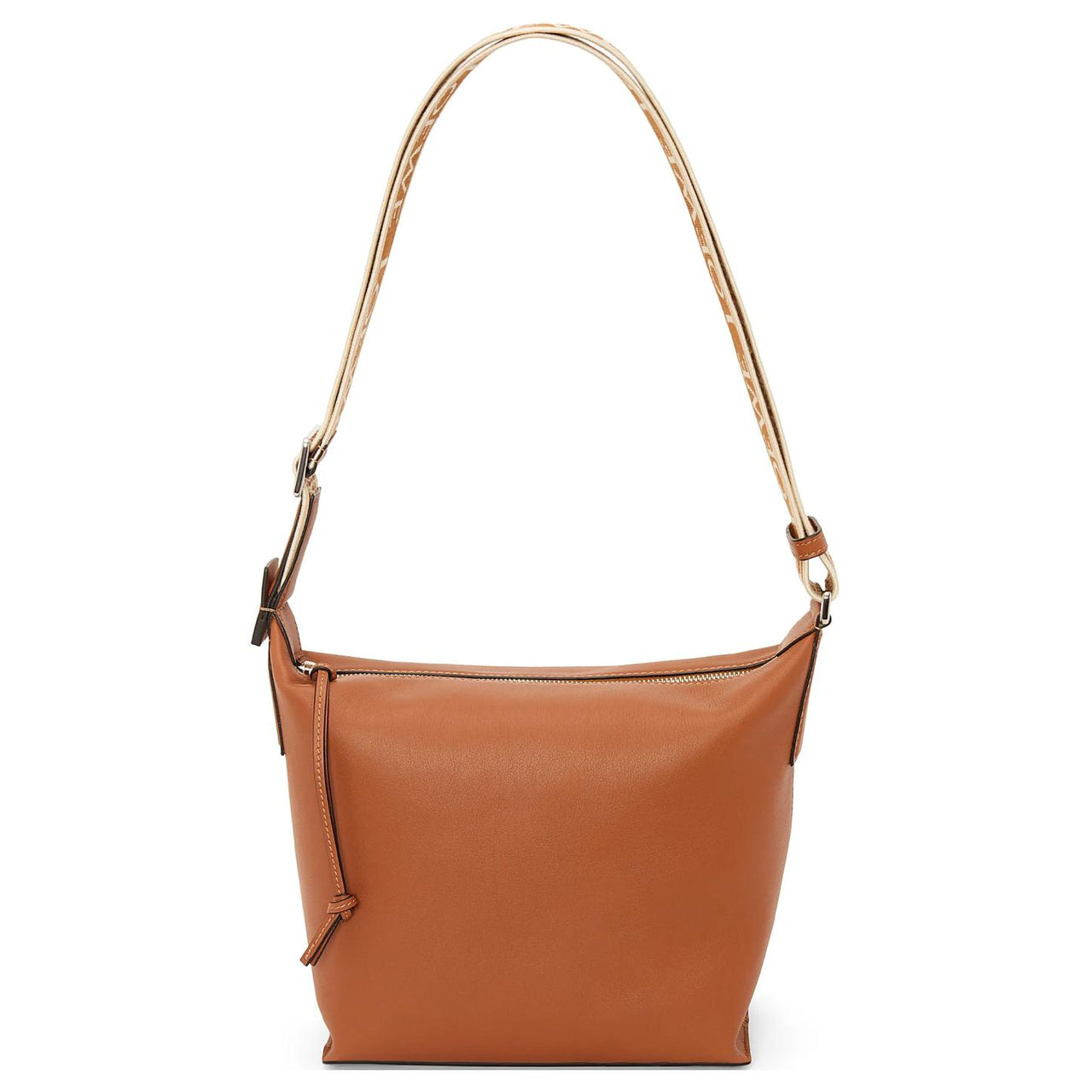 LOEWE Cubi Cow Leather Shoulder Bag, Crossbody Bag Trumpets Men's Tan