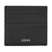 LOEWE Cow Leather Card Holder Men's Black