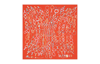 HERMES Silk Scarves Women's Red