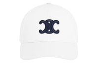 CELINE Triomphe Baseball Cap In Cotton