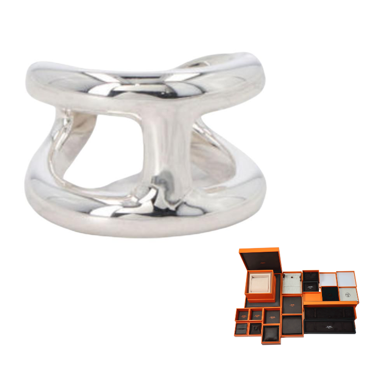 HERMES 925 Sterling Silver Rings Women's Silver