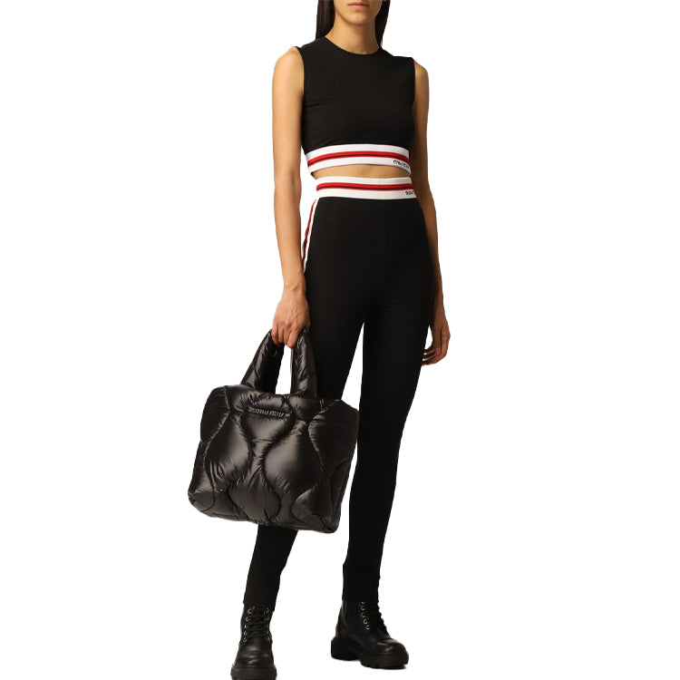 MIU MIU SS21 Knitted Sports Pants Women's Black