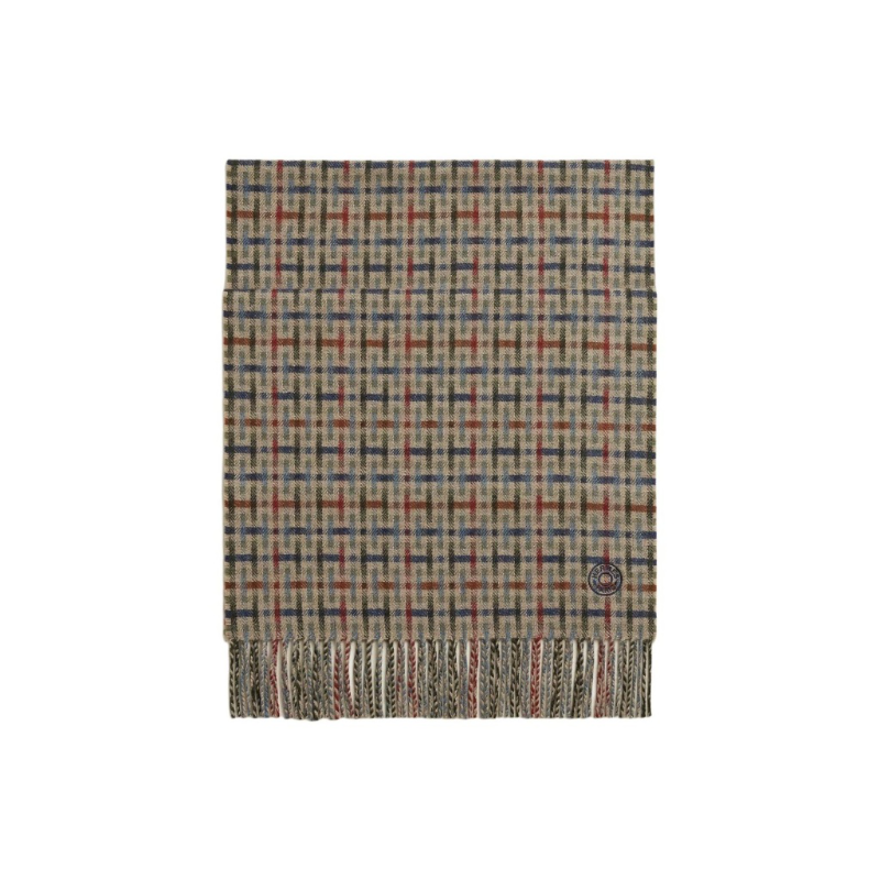 HERMES Cashmere Knit Scarves Unisex Brown