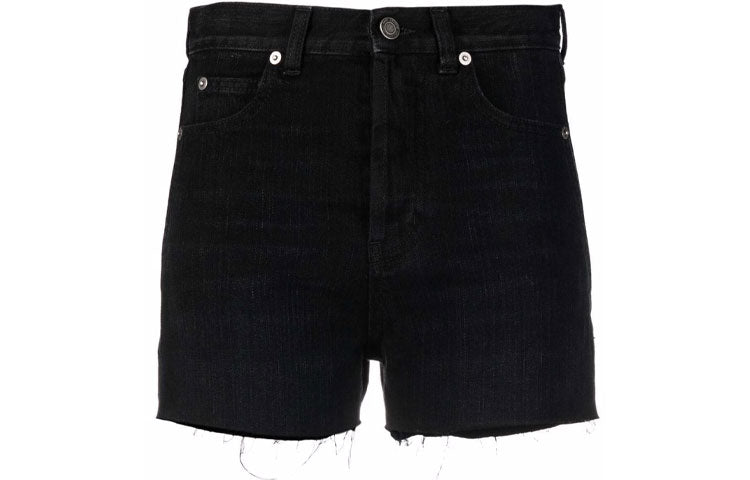SAINT LAURENT Denim Shorts Women's Black