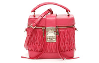 MIU MIU Sheepskin Shoulder Bag Crossbody Bag Handbag Women's Pink