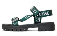 CELINE Beach Sandals Women's Green