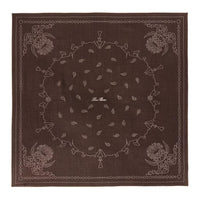 Loro Piana Wool Knit Scarves Women's Chocolate Brown