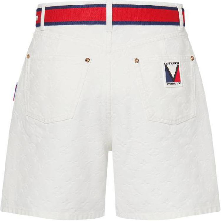 LOUIS VUITTON Lv X Ac Embossed Monogram Shorts