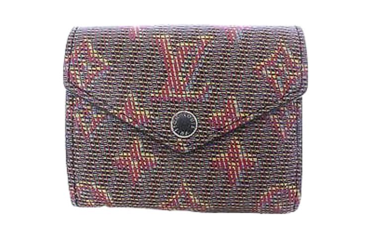 LOUIS VUITTON Calfskin Wallet Women's Brown