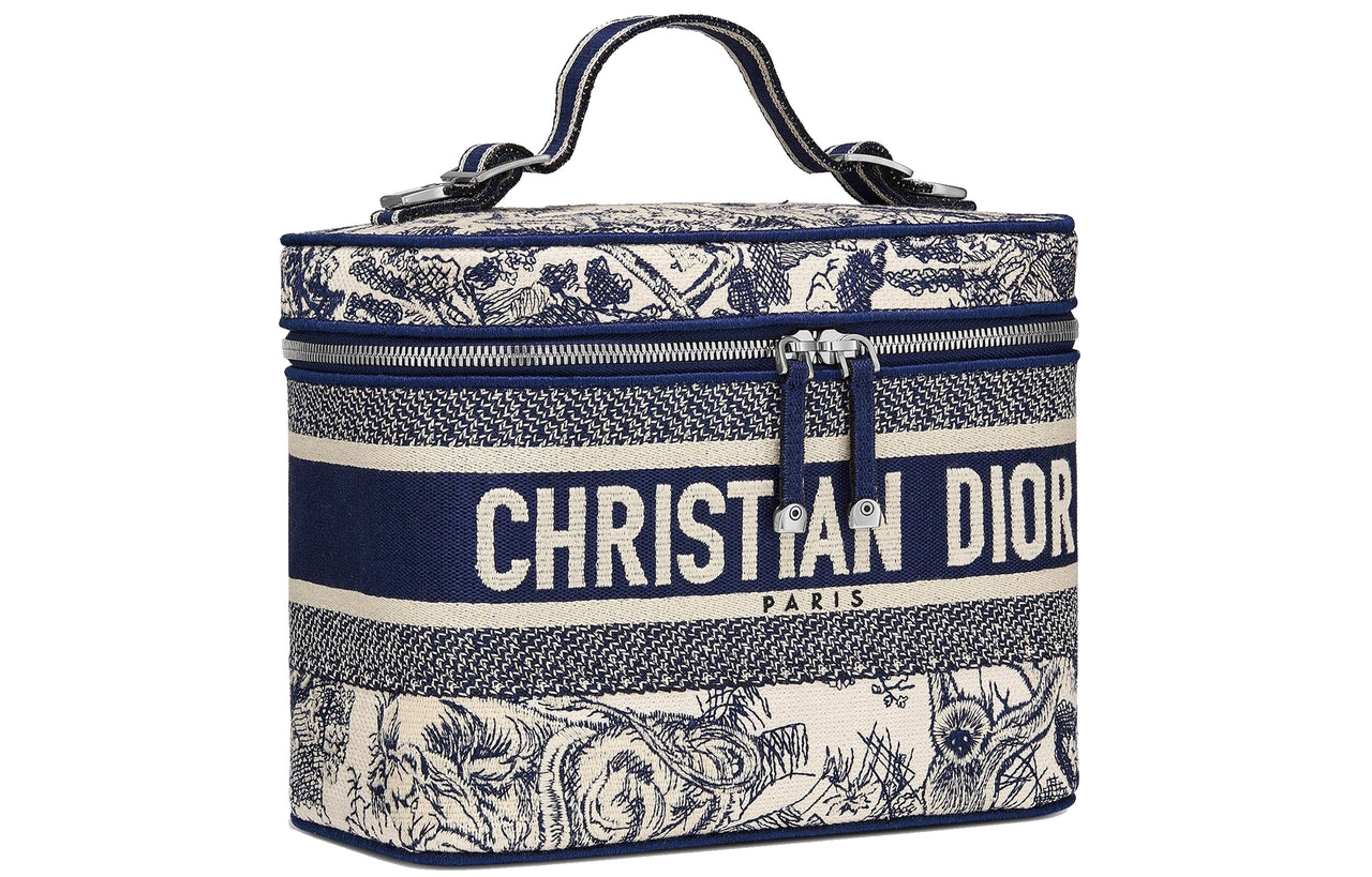 DIOR DiorTravel Artificial Leather Handbag Storage Bag, Makeup Bag Women's