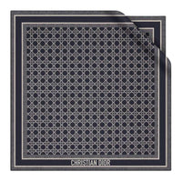 DIOR Silk Silk Scarves Unisex Black