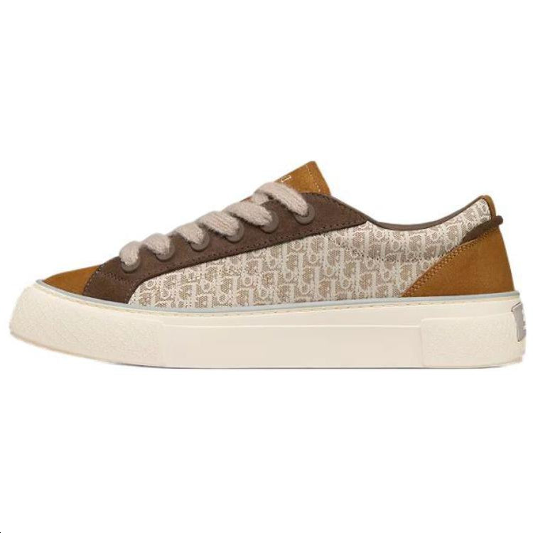 DIOR B33 Low-Top Skateboard Shoes Men's Brown