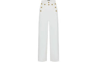 LOUIS VUITTON New Quarterly Products Of LV Casual Pants Women's White