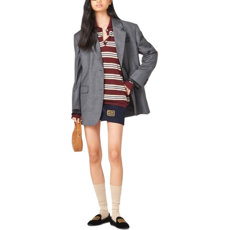 MIU MIU SS24 Knitwear Women's Amaranth Red