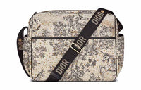 DIOR Cotton And Linen Blend Canvas Canvas Bag Shoulder Bag Crossbody Bag Unisex Ivory