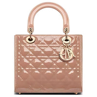 DIOR Lady Dior Cow Leather Daisie Bag Handbag Shoulder Bag Crossbody Bag Medium Size Women's Warm Taupe Gray