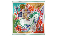 HERMES Silk Scarves Women's Multicolor