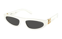MIU MIU Acetate Irregular Shape Sunglasses Men's White