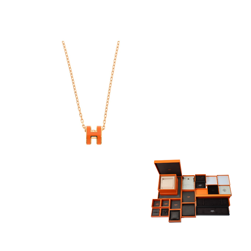 HERMES POP H Collection Metal Necklaces Women's
