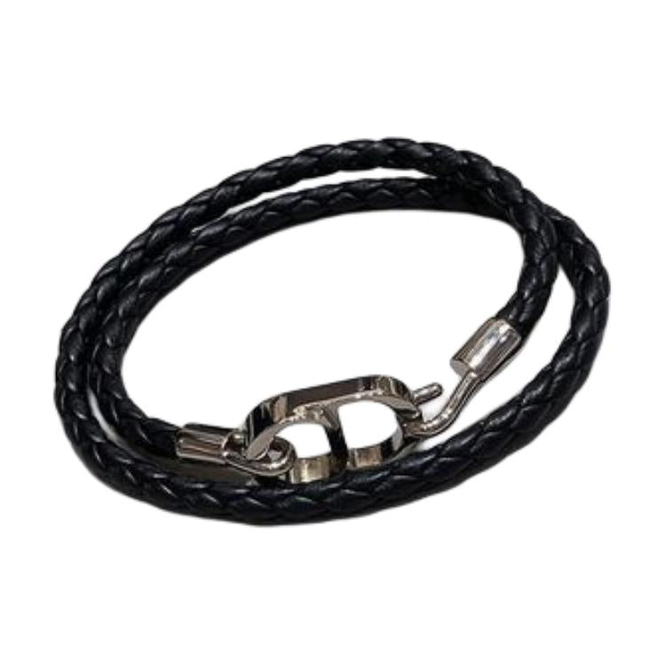 DIOR Calfskin Bracelets Men's Black