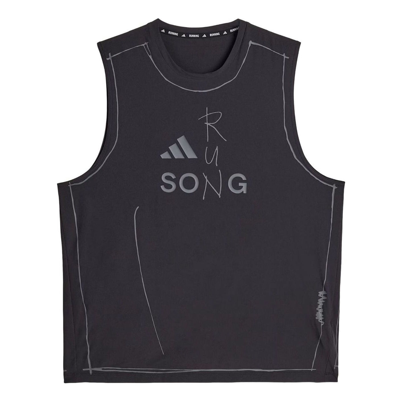 adidas x SFTM adi365 Running Tank Top 'Black' KT0774