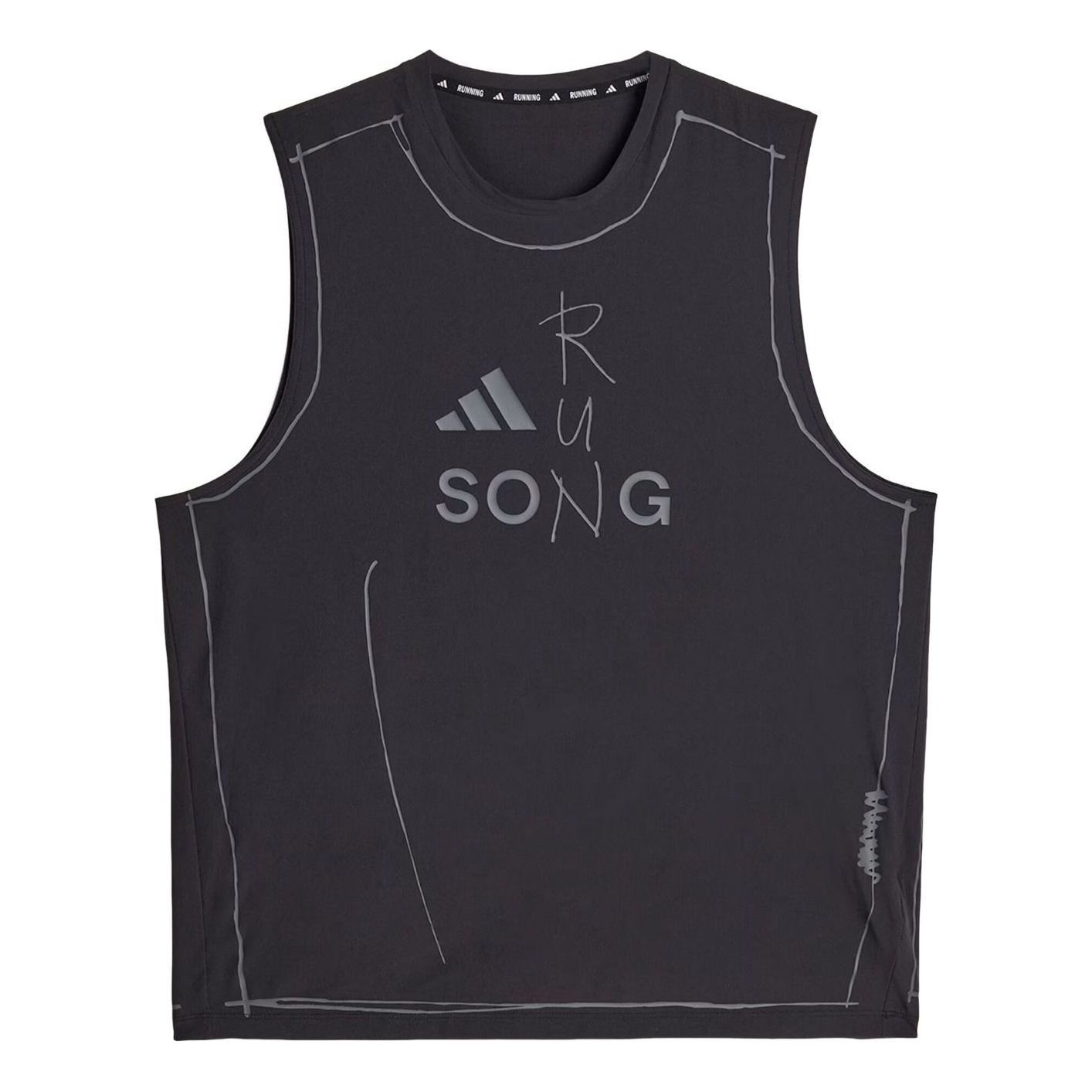 adidas x SFTM adi365 Running Tank Top 'Black' KT0774
