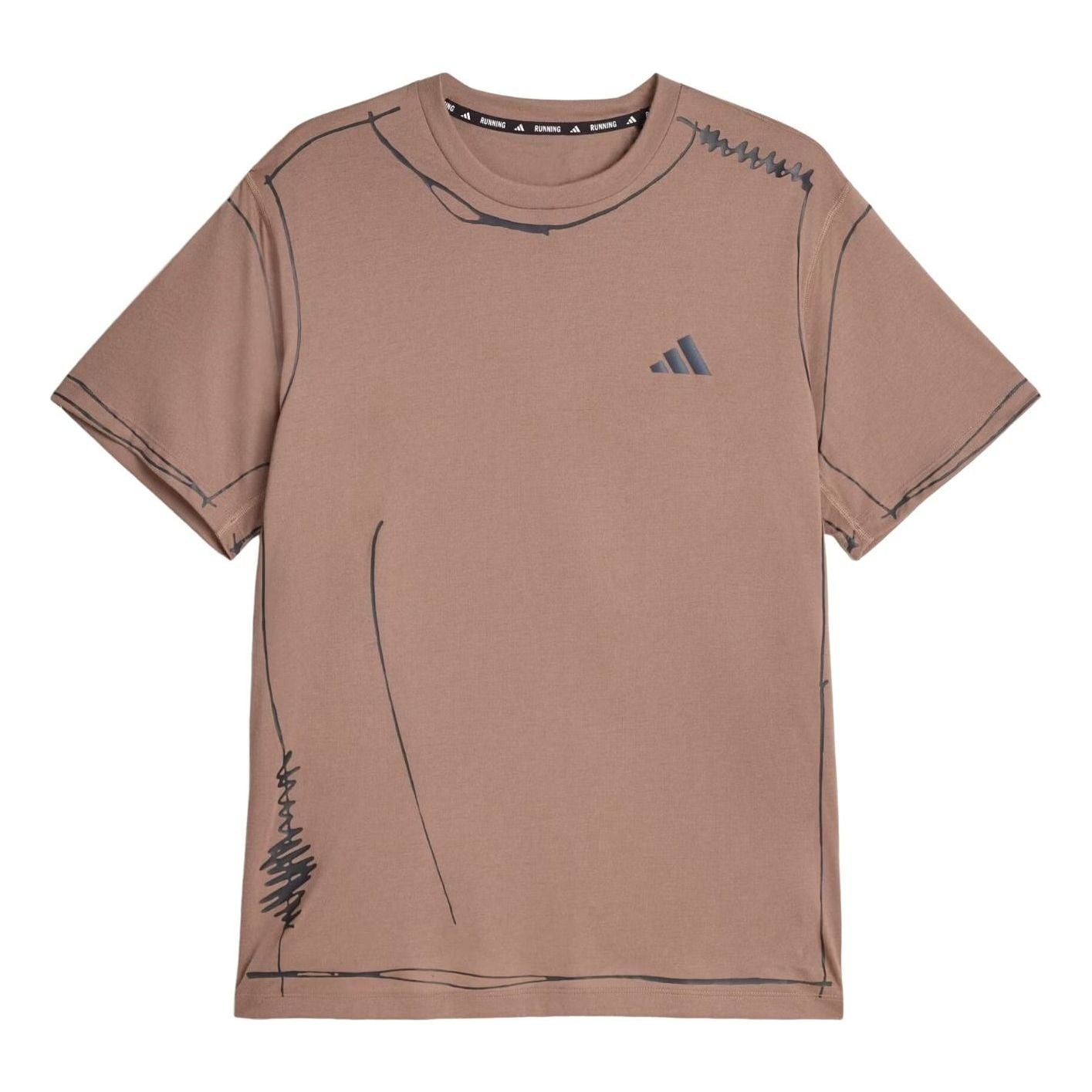 adidas x SFTM adi365 Running Unitefit T-Shirt 'Trace Brown' KQ7839