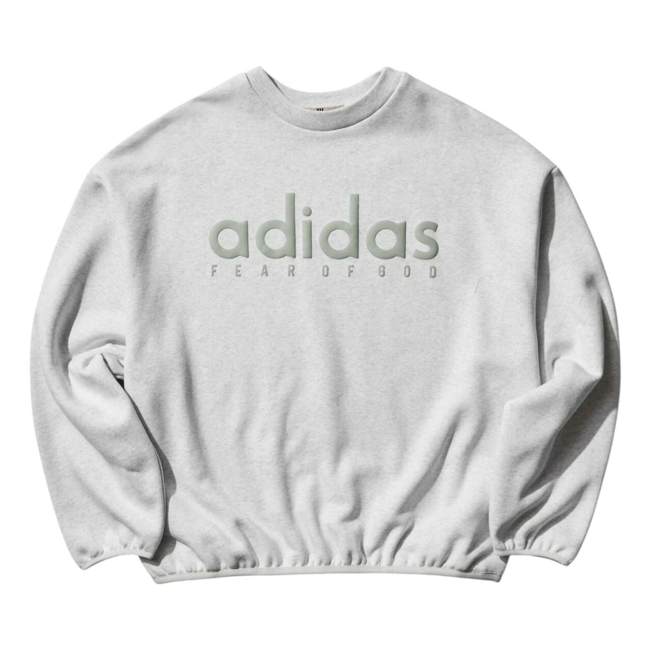adidas x Fear of God Athletics Fleece Crewneck Sweatshirt 'Light Grey Heather' JZ7368