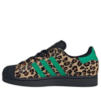 (WMNS) adidas Superstar II 'Black Green Leopard' JP8165