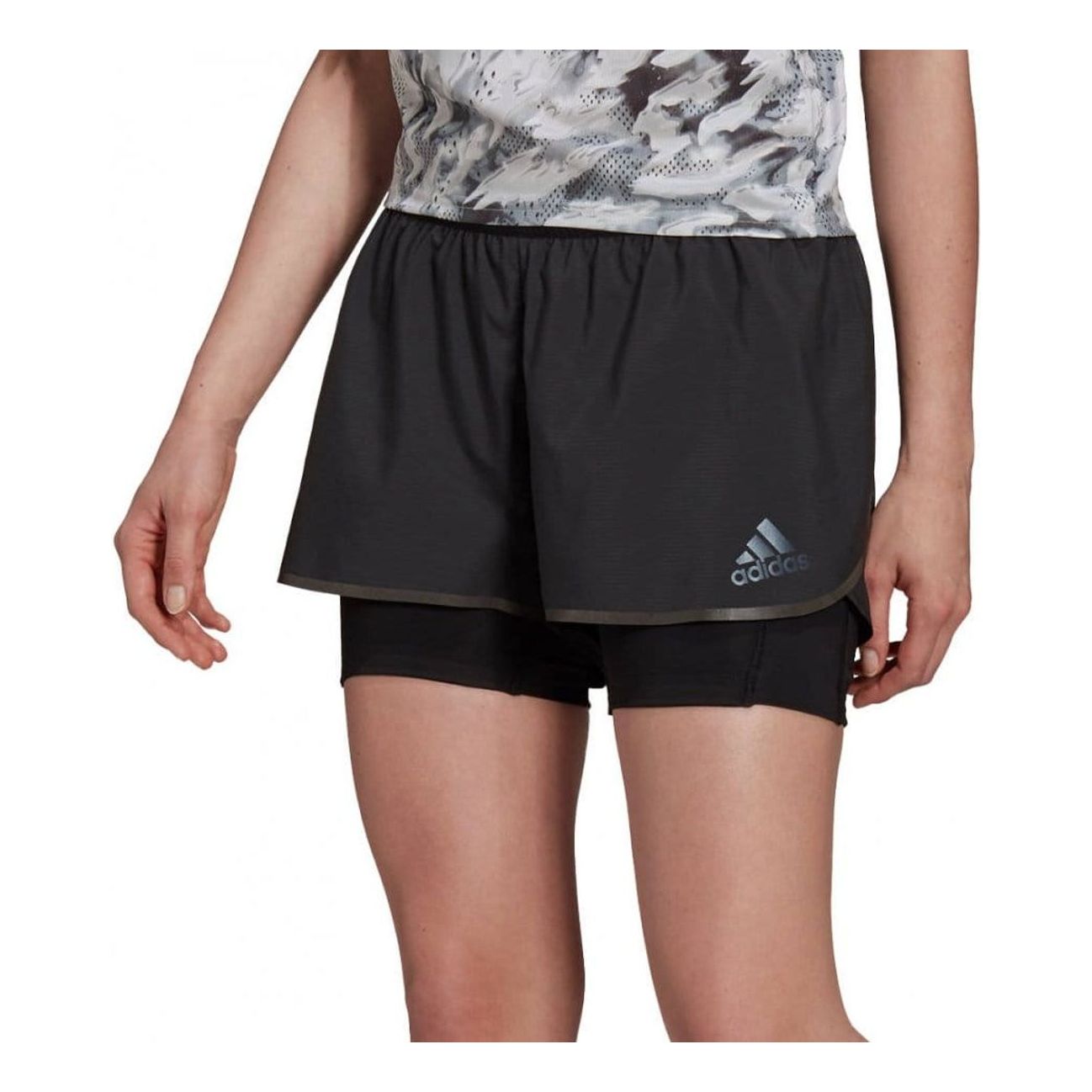 (WMNS) adidas Adizero 2 in 1 Shorts Asia Sizing 'Black' H31150