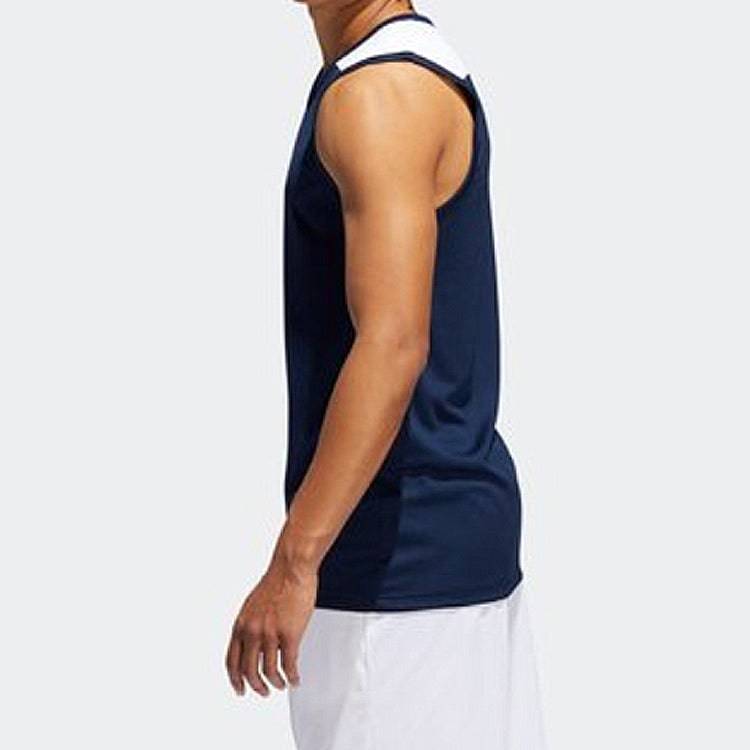adidas C365 Jrsy Basketball Sports Vest Navy Blue White DY7374