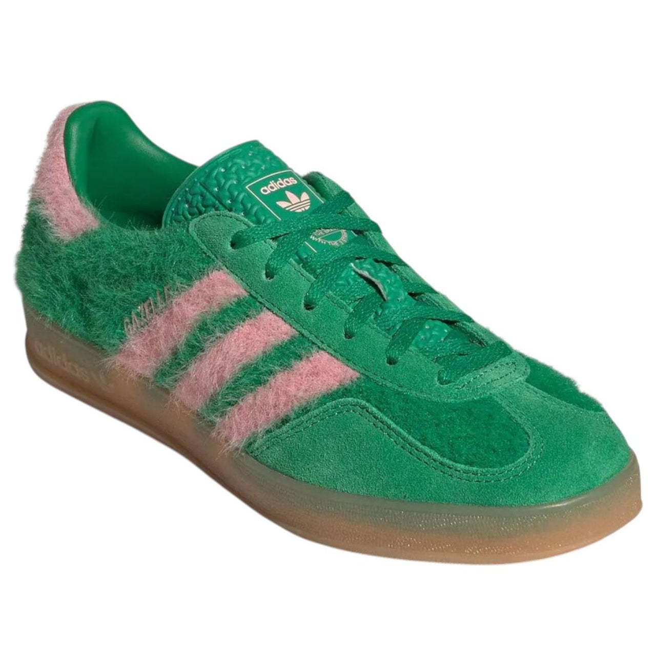 (WMNS) adidas Gazelle Indoor Furry 'Green Pink' JP8342