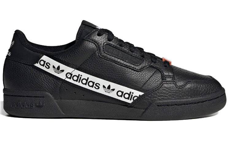 adidas Continental 80 'Wordmark Side Stripe - Black White' H68724