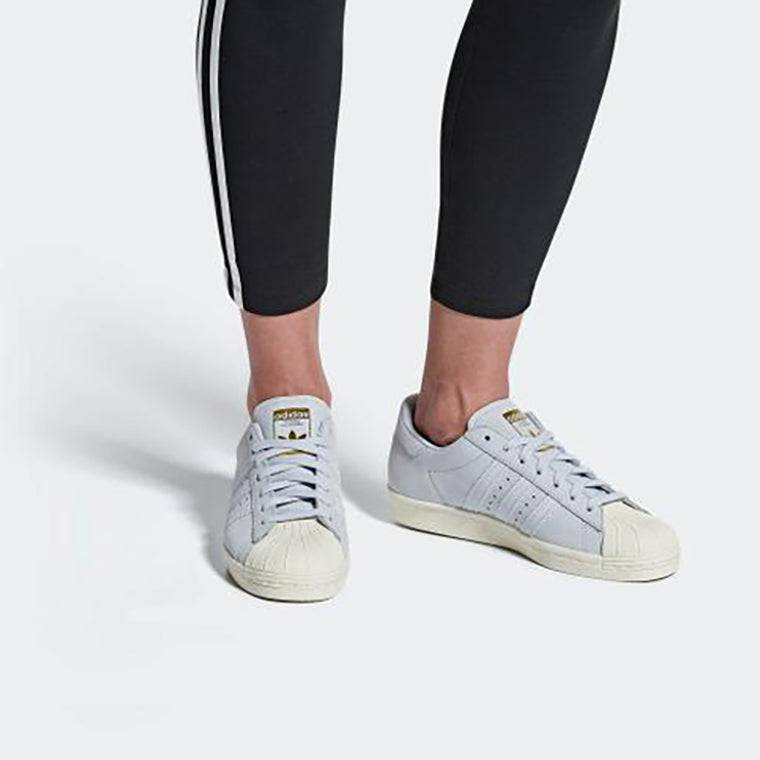 (WMNS) adidas originals Superstar 80s 'Light Blue' B41520