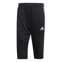 Men's adidas Tiro19 3/4 Pnt Soccer/Football Training Stripe Sports Pants Black D95948