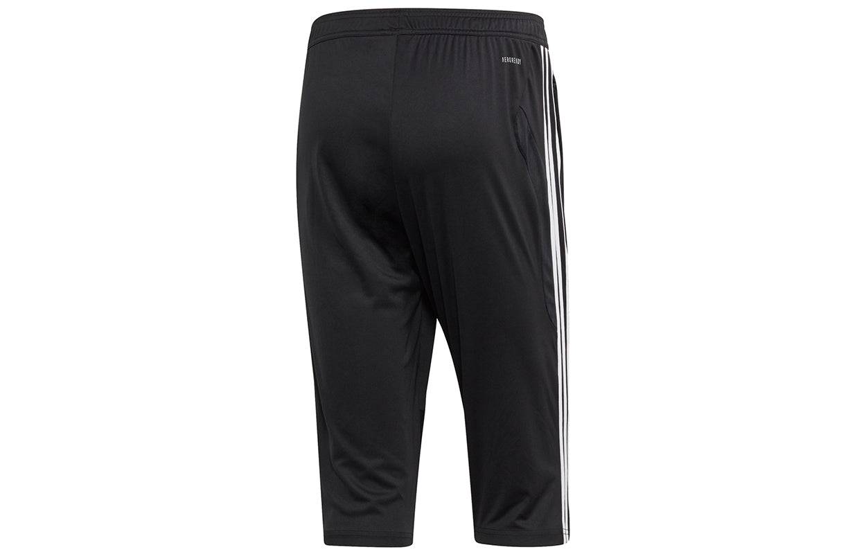 Men's adidas Tiro19 3/4 Pnt Soccer/Football Training Stripe Sports Pants Black D95948