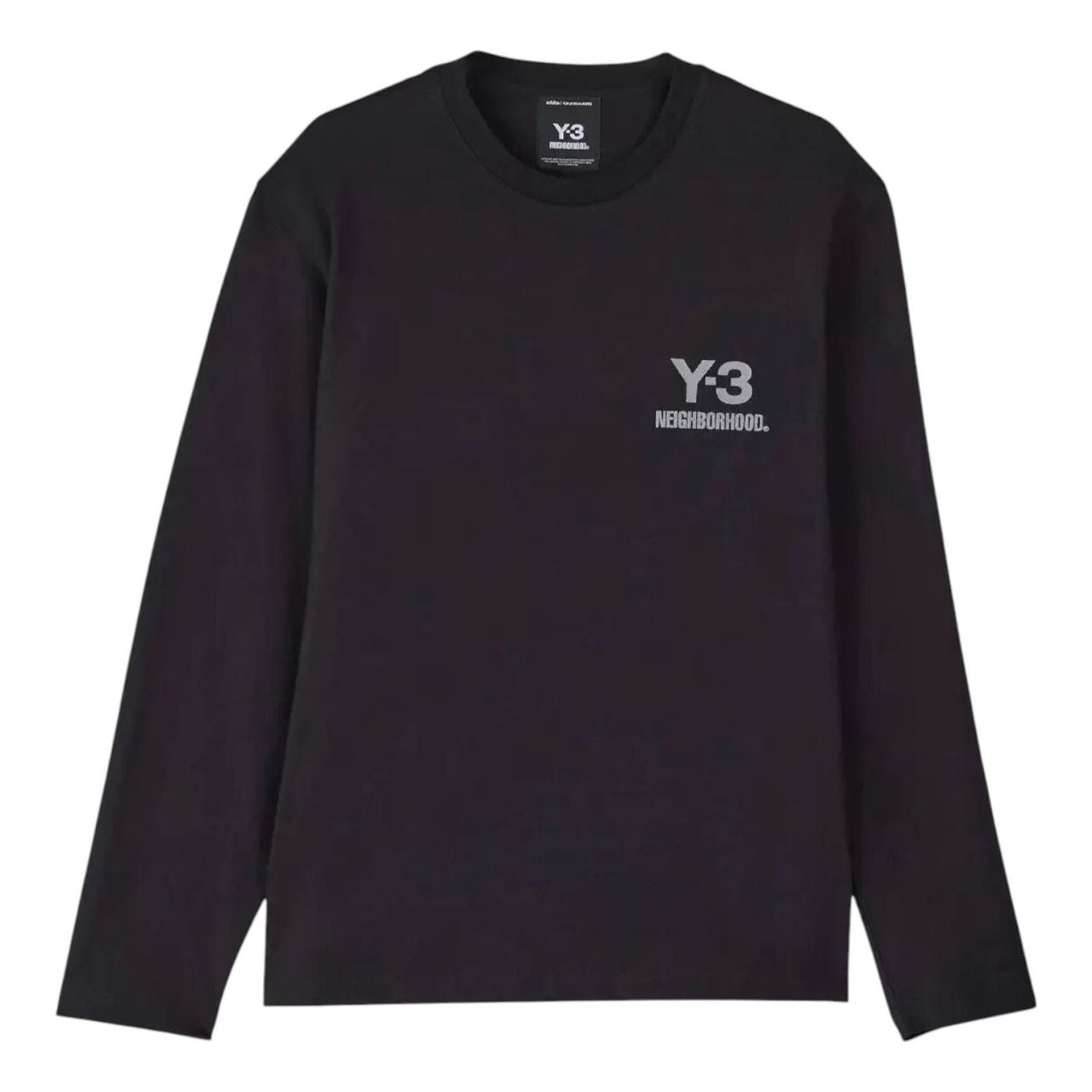 adidas Y-3 x Neighborhood Logo Long-Sleeved Relaxed T-Shirt 'Black' JW7001