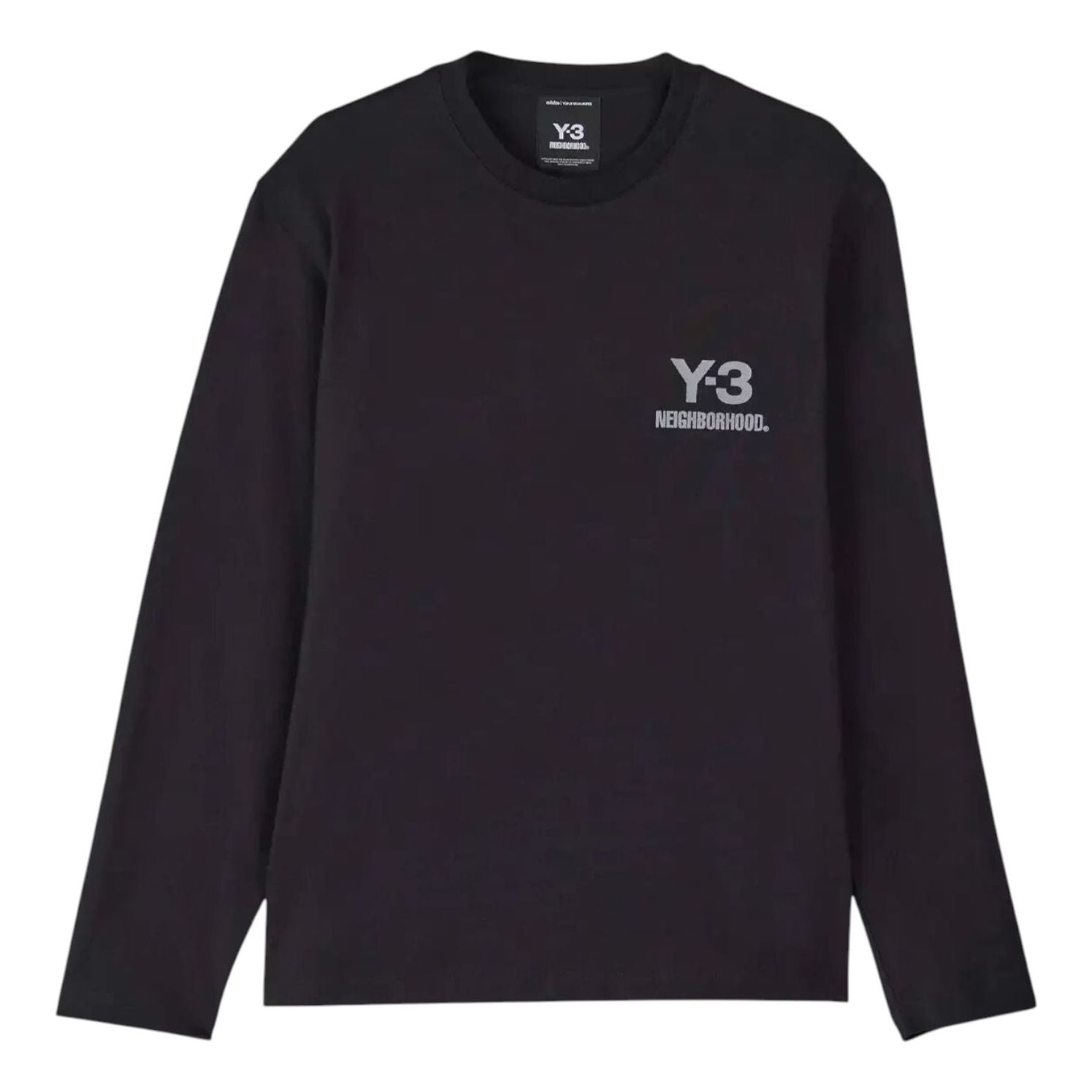 adidas Y-3 x Neighborhood Logo Long-Sleeved Relaxed T-Shirt 'Black' JW7001