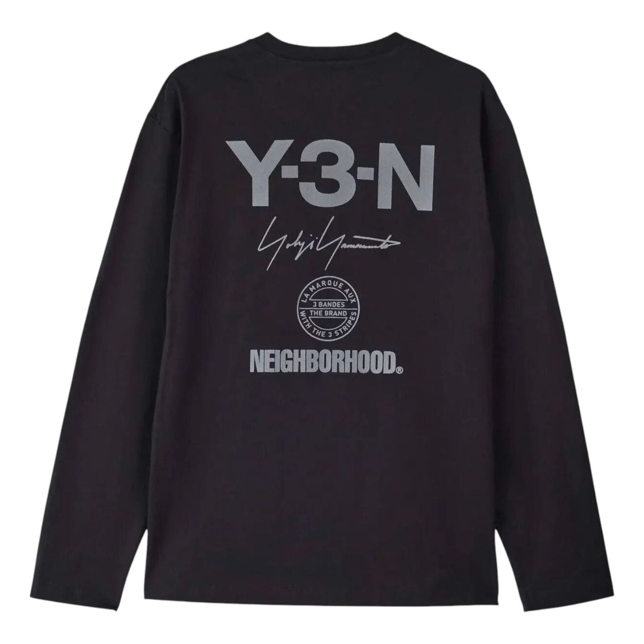adidas Y-3 x Neighborhood Logo Long-Sleeved Relaxed T-Shirt 'Black' JW7001