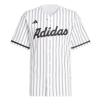 adidas Dugout Full Button Cotton Jersey 'White Black' KC9961