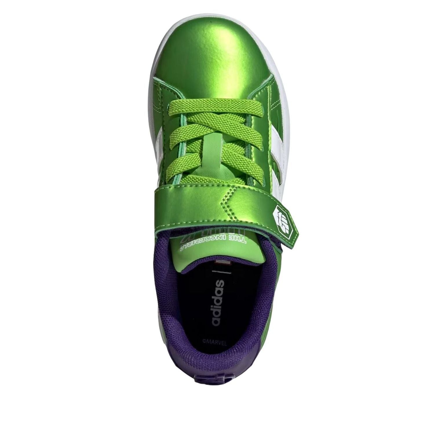 (PS) adidas x Marvel Avengers Grand Court 'Semi Solar Green Cloud White Collegiate Purple' HP3607