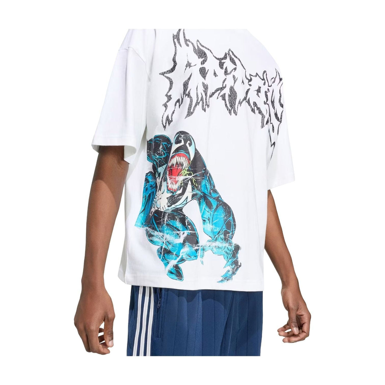 adidas x Marvel Graphic T-Shirt Asia Sizing 'Venom' IA4550