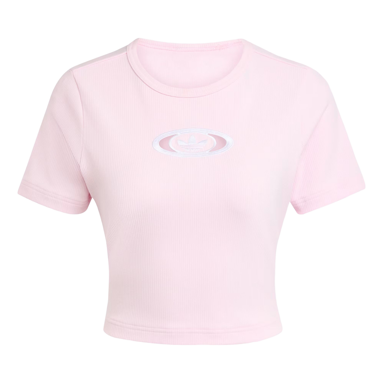 (WMNS) adidas Campus 2000 Back Cut Out Rib T-Shirt 'Clear Pink' KE3737