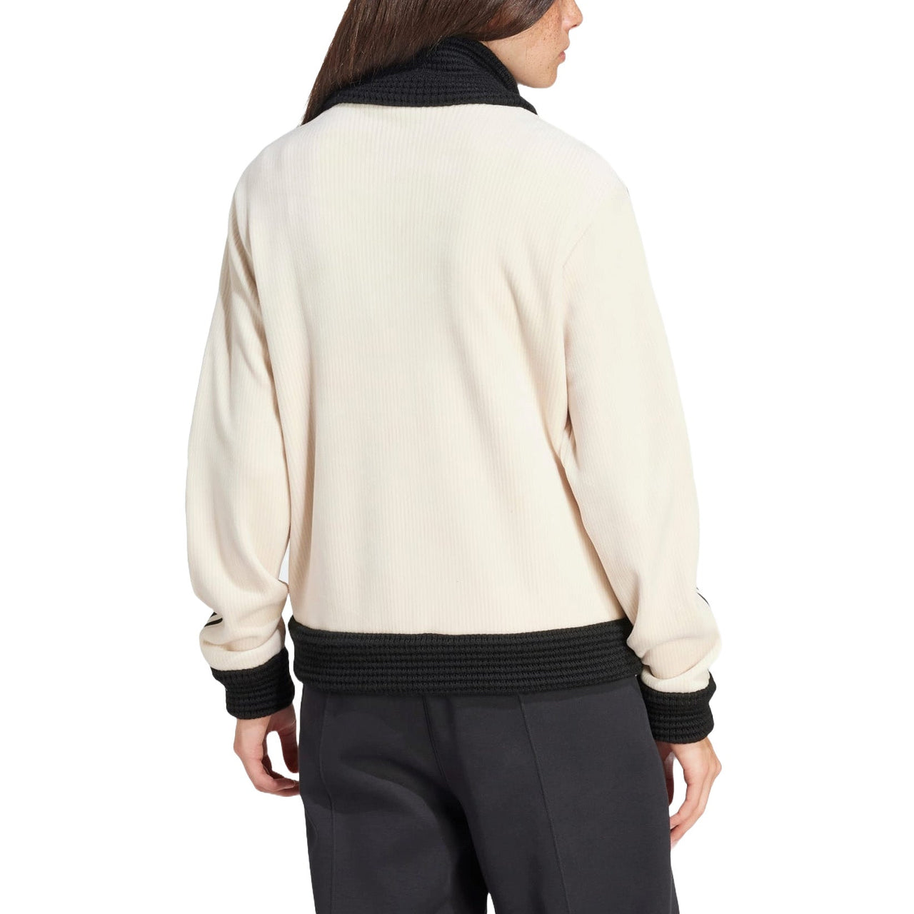 (WMNS) adidas Originals Premium Beckenbauer Luxe Track Jacket 'Cream White Black' IY2910