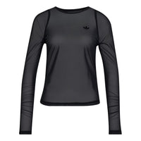 (WMNS) adidas Sport Longsleeve Shirt Asia Sizing 'Black' KT7080
