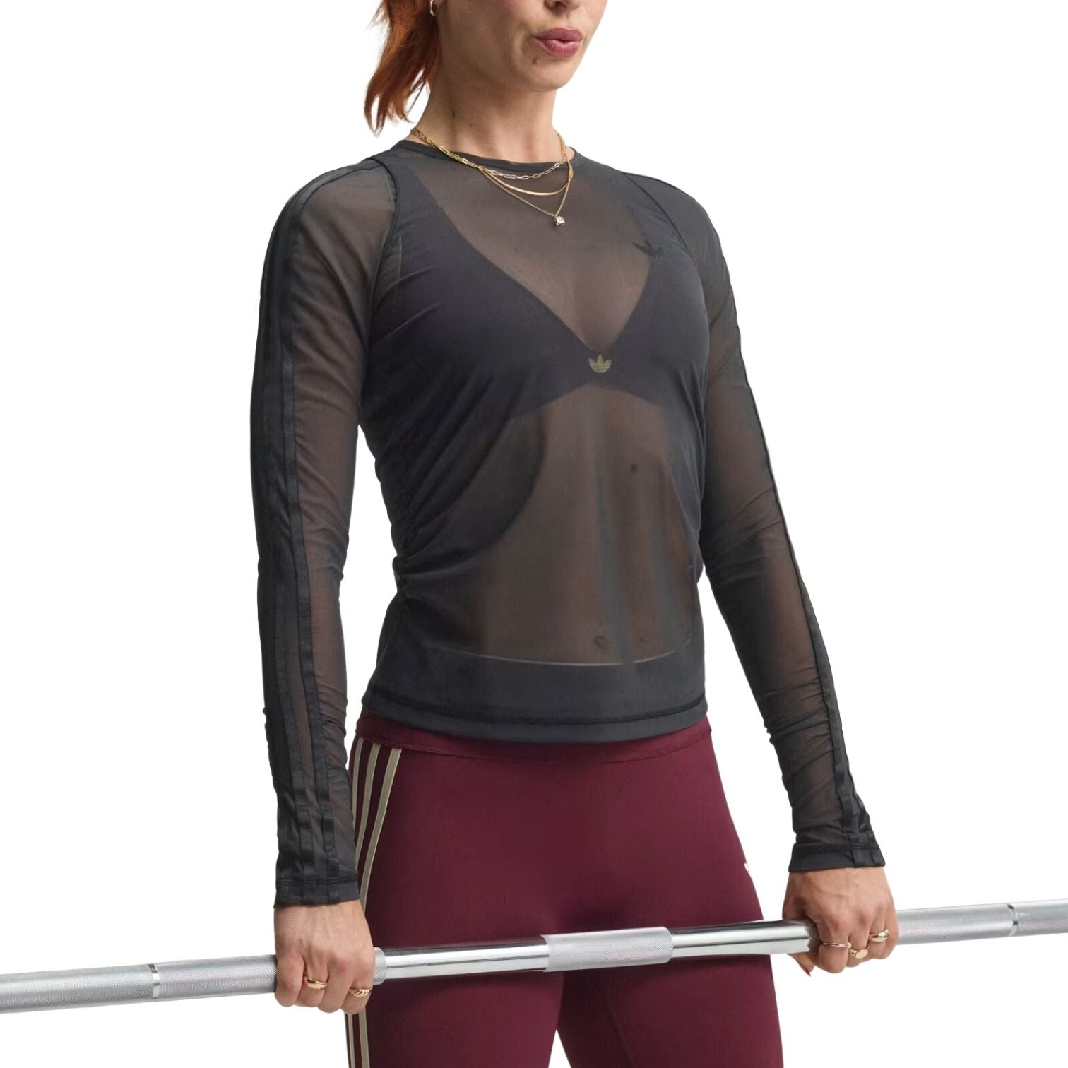 (WMNS) adidas Sport Longsleeve Shirt Asia Sizing 'Black' KT7080