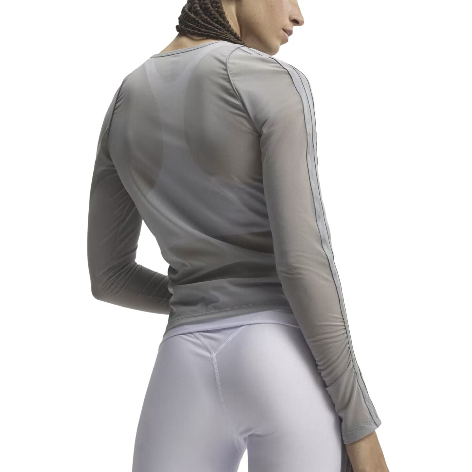 (WMNS) adidas Sport Longsleeve Shirt Asia Sizing 'Grey Three' KW9624