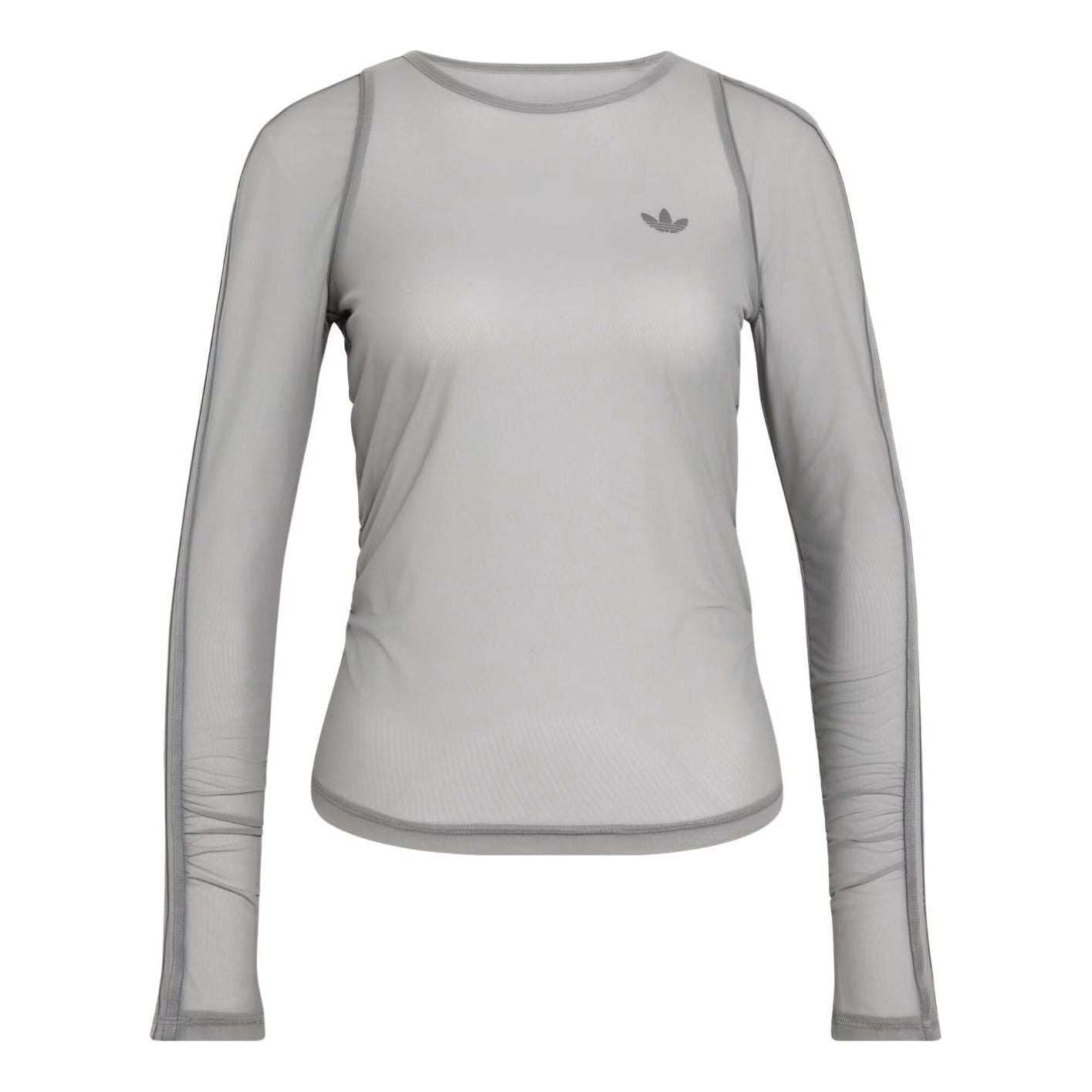 (WMNS) adidas Sport Longsleeve Shirt Asia Sizing 'Grey Three' KW9624
